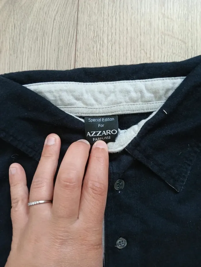 Tee shirt manches courtes azzaro noir M - photo numéro 3