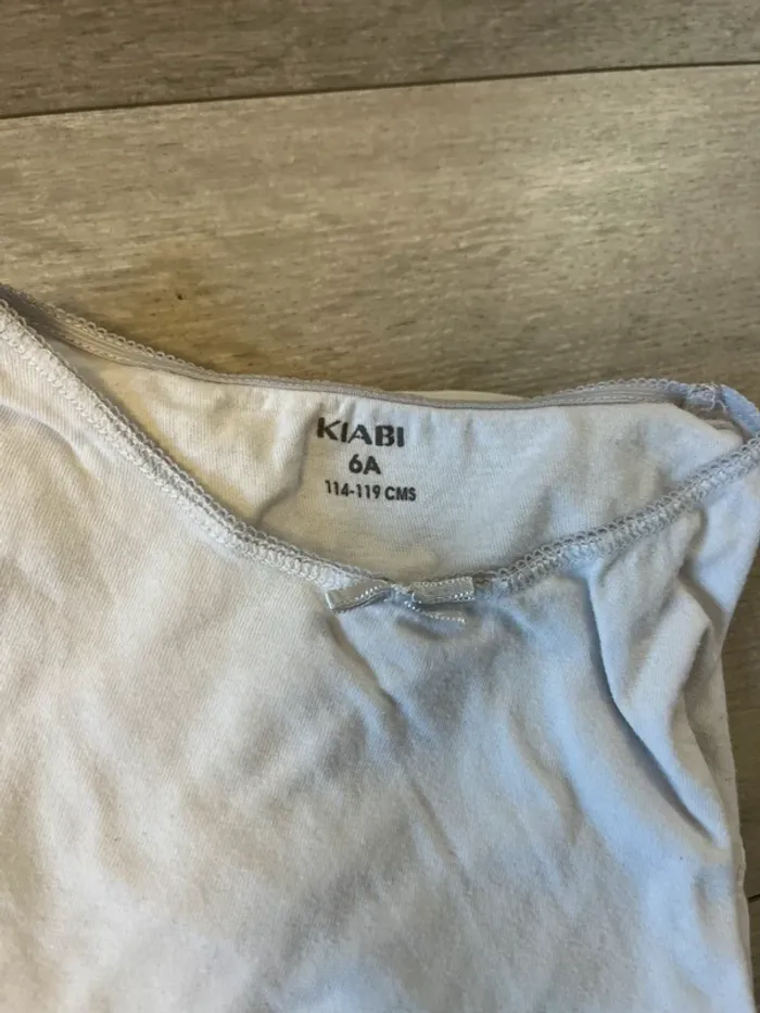 Lot de 3 maillots de corps Kiabi manches courtes fille 6 ans - photo numéro 3