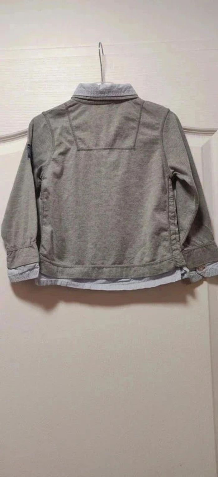 Polo ml gris effet 2 en 1 Okaïdi 6 ans - photo numéro 2