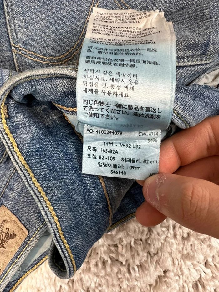 Jean Levis Mid Rose Skinny bleu vintage taille W32 L32 - photo numéro 16