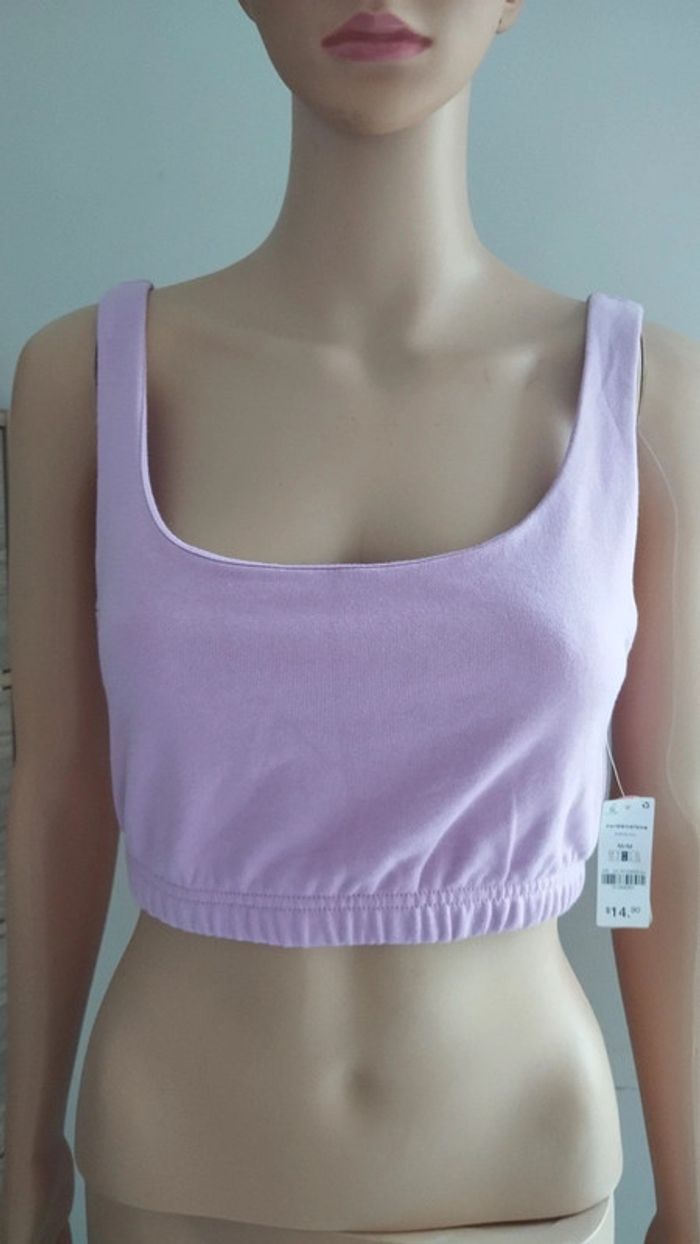 Top haut court rose femme taille m ardene - photo numéro 2