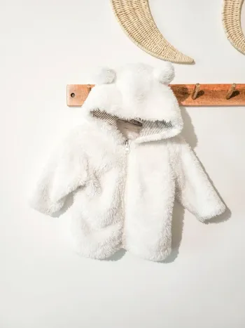 Gilet oreille ourson blanc