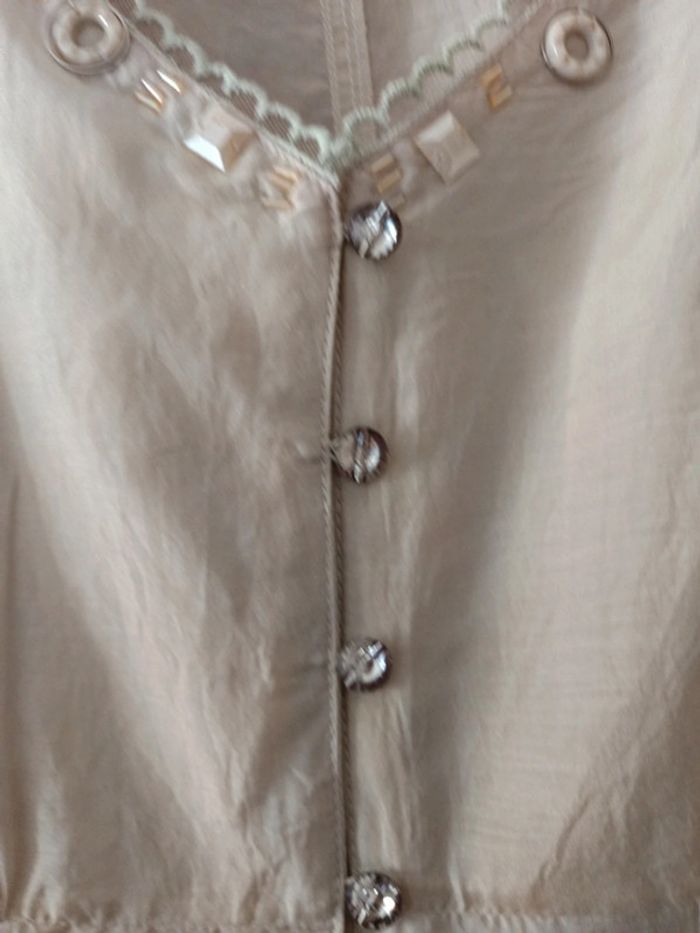 Blouse HK2028 soie/coton t.XL - photo numéro 2