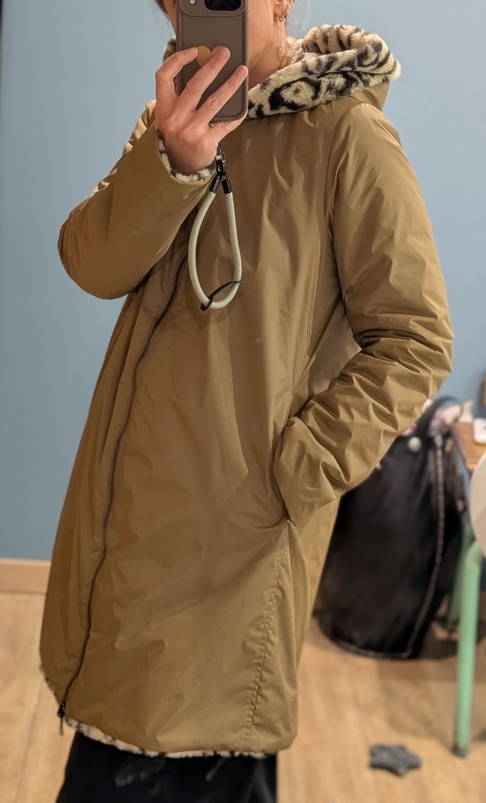 Manteau réversible kaki - photo numéro 2