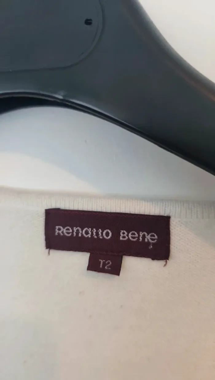 Pull blanc Renatto bene T2 - photo numéro 4