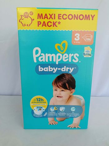Pampers Baby Dry T3 x136 6-10kgs v