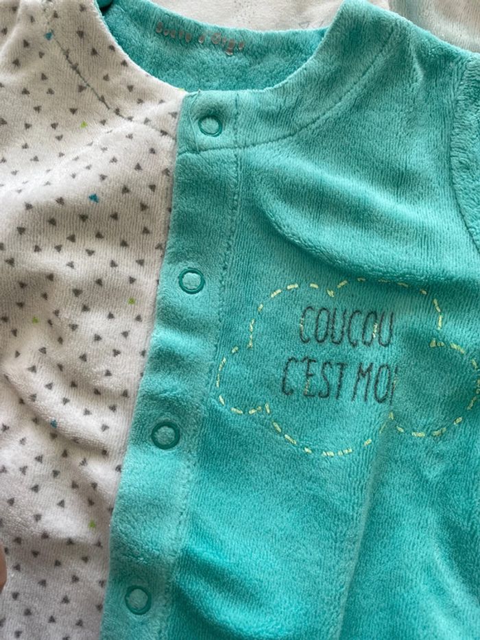 Lot de 3 pyjamas chaud 9 mois unisexe - photo numéro 6