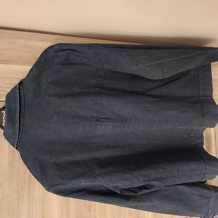 Veste en jean bleu marine Bleu de Sym - photo numéro 4