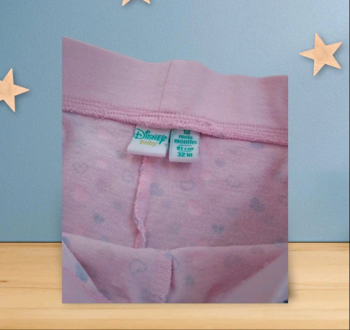 Lot de 2 bas de pyjamas fille 18 mois et 24 mois - photo numéro 4