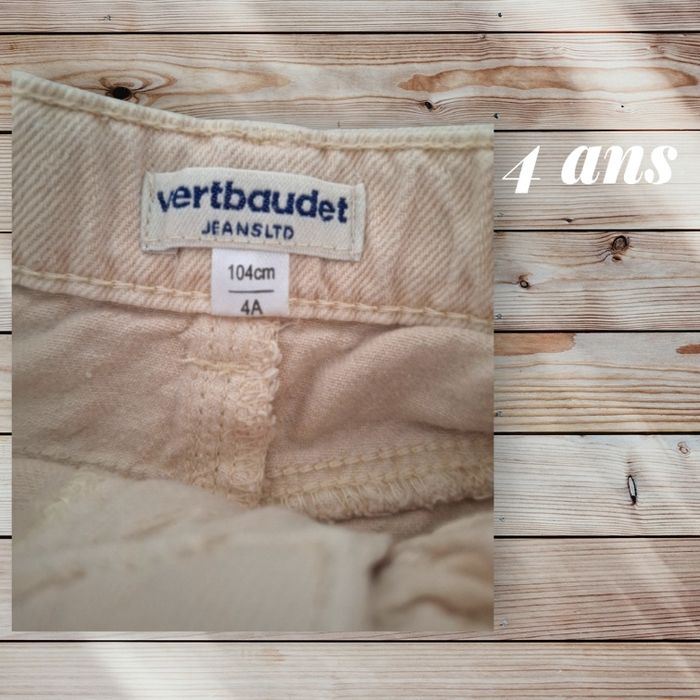 🌿 Pantalon Vertbaudet avec Ceinture – 4 ans 🌿 - photo numéro 3