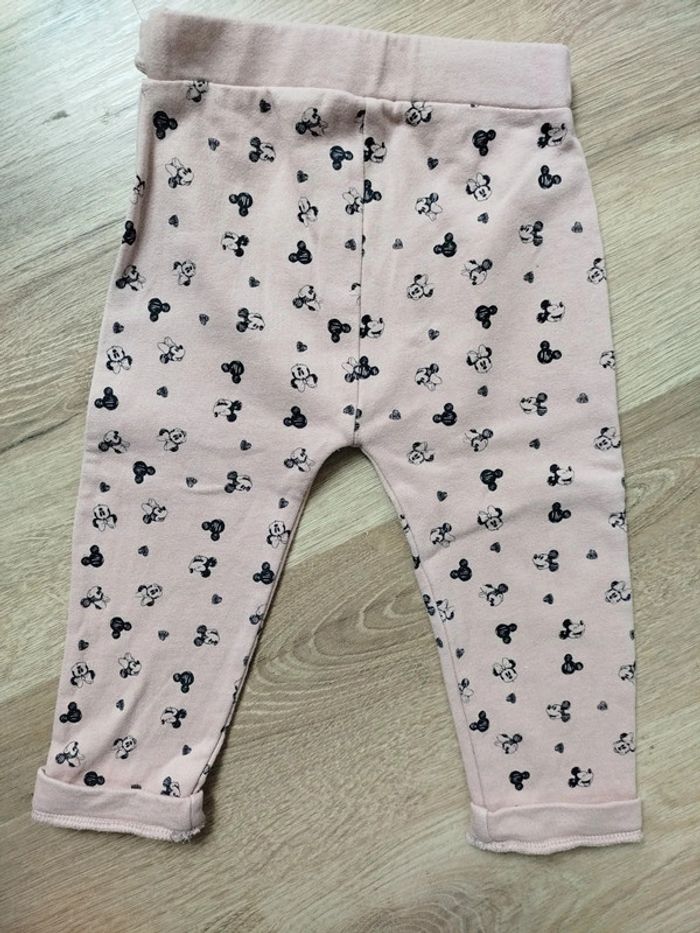 Pantalon rose bébé fille motifs Minnie 36 mois - photo numéro 3