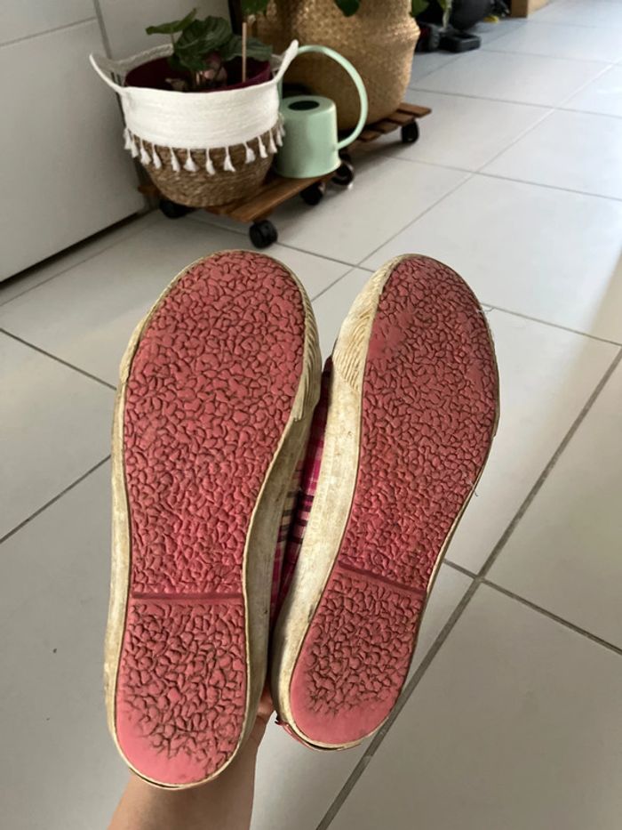 Chaussure toile le coq sportif rose - photo numéro 2