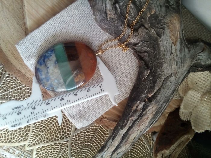 Collier pierres naturelles des 7 chakras - photo numéro 2