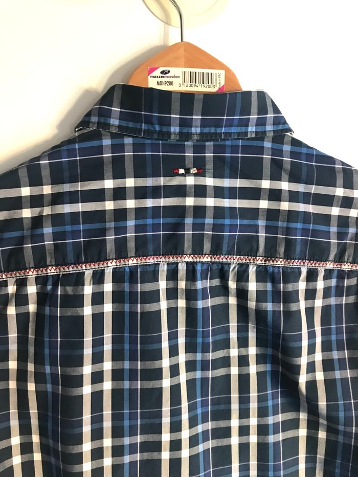 Chemise à carreaux bleu et noir homme Napapijri taille M - photo numéro 7