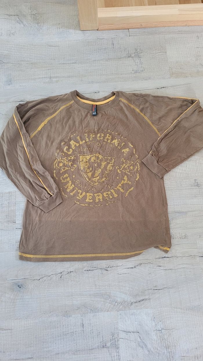 T shirt manche longue garçon 14 ans