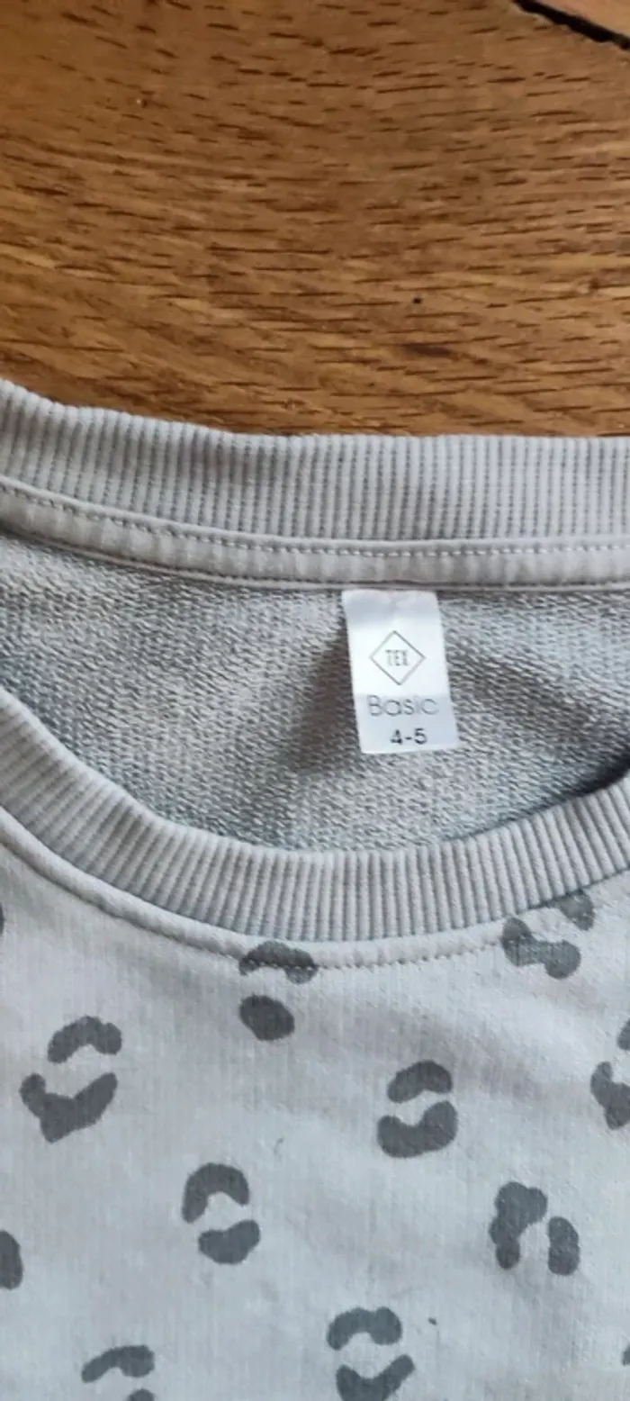 Sweat léopard gris - photo numéro 3