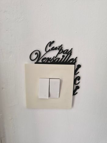 Décoration interrupteur C'est pas Versailles Ici