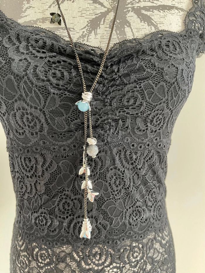 Sautoir fantaisie Fleurs - photo numéro 2