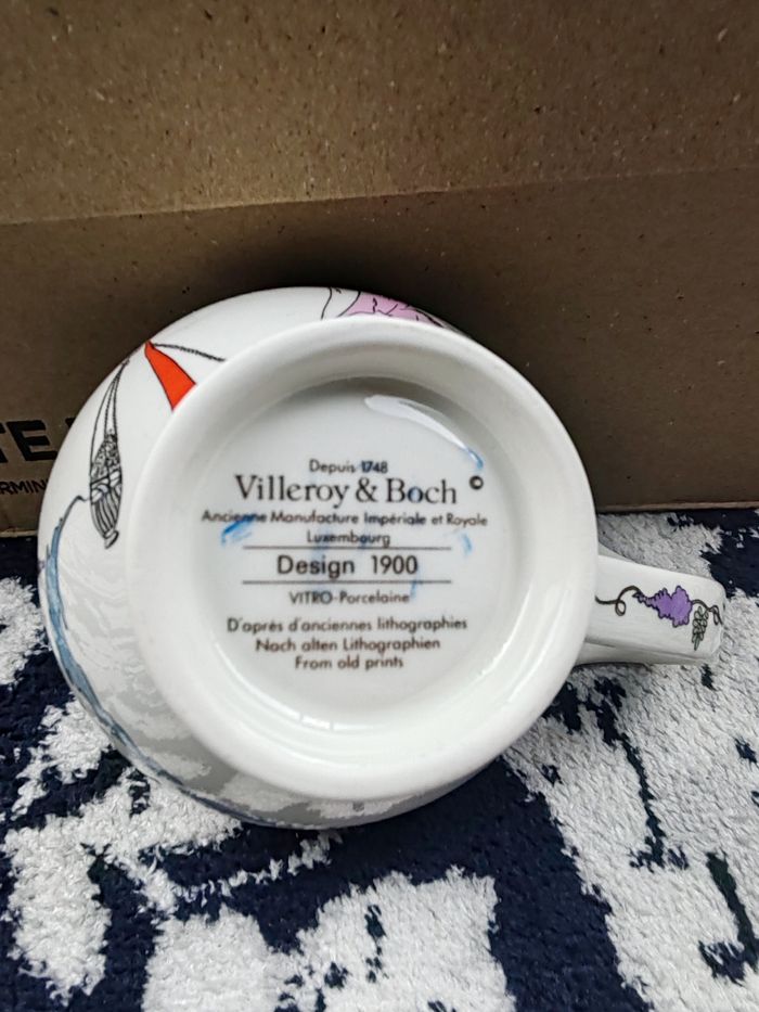 Tasse Villeroy & Boch « Design 1900 » avec soucoupe assortie - photo numéro 5