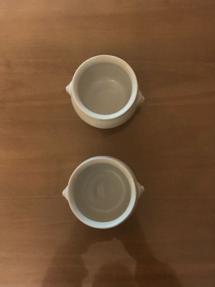 2 récipients ronds blancs - photo numéro 3