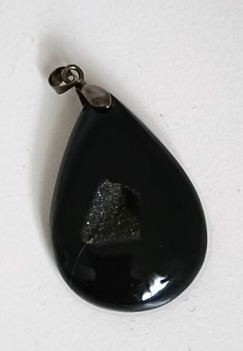 Pendentif Onyx Druzy
