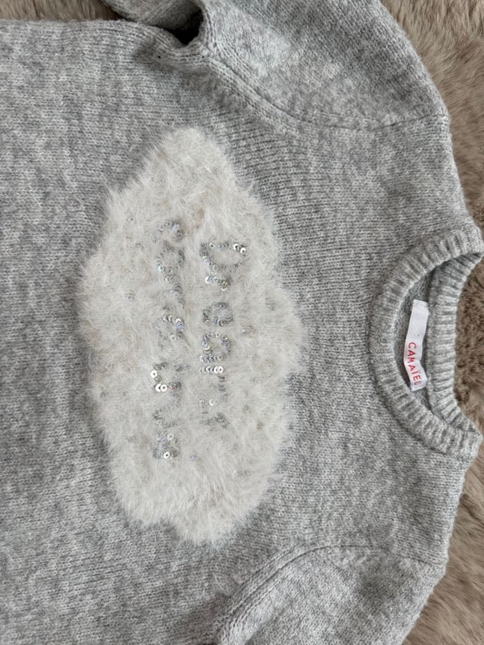 Pull de Noël fille 6/7 ans Camaïeu - photo numéro 2