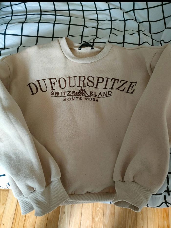 Sweat shein crème taille s