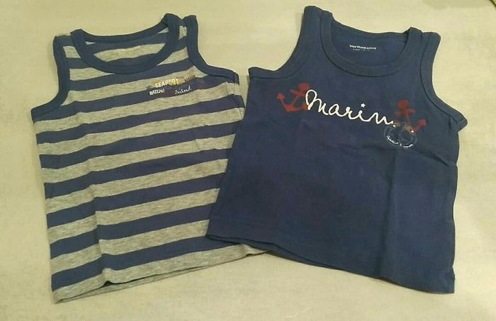 Lot de 2 maillots de corps - 18 mois