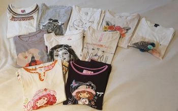 Lot 10 tee-shirts manches longues 6 ans
