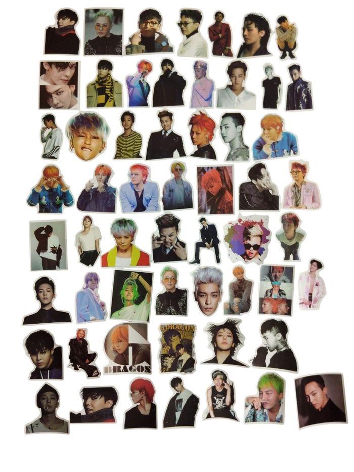Set 50 stickers autocollants K-pop G-Dragon