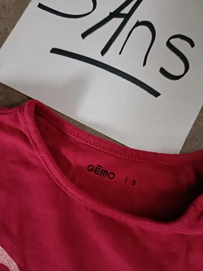 Tee shirt 3 ans gemo - photo numéro 2