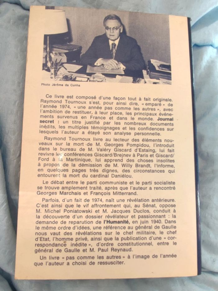 Livre "Journal secret"- Raymond Tournoux - photo numéro 2