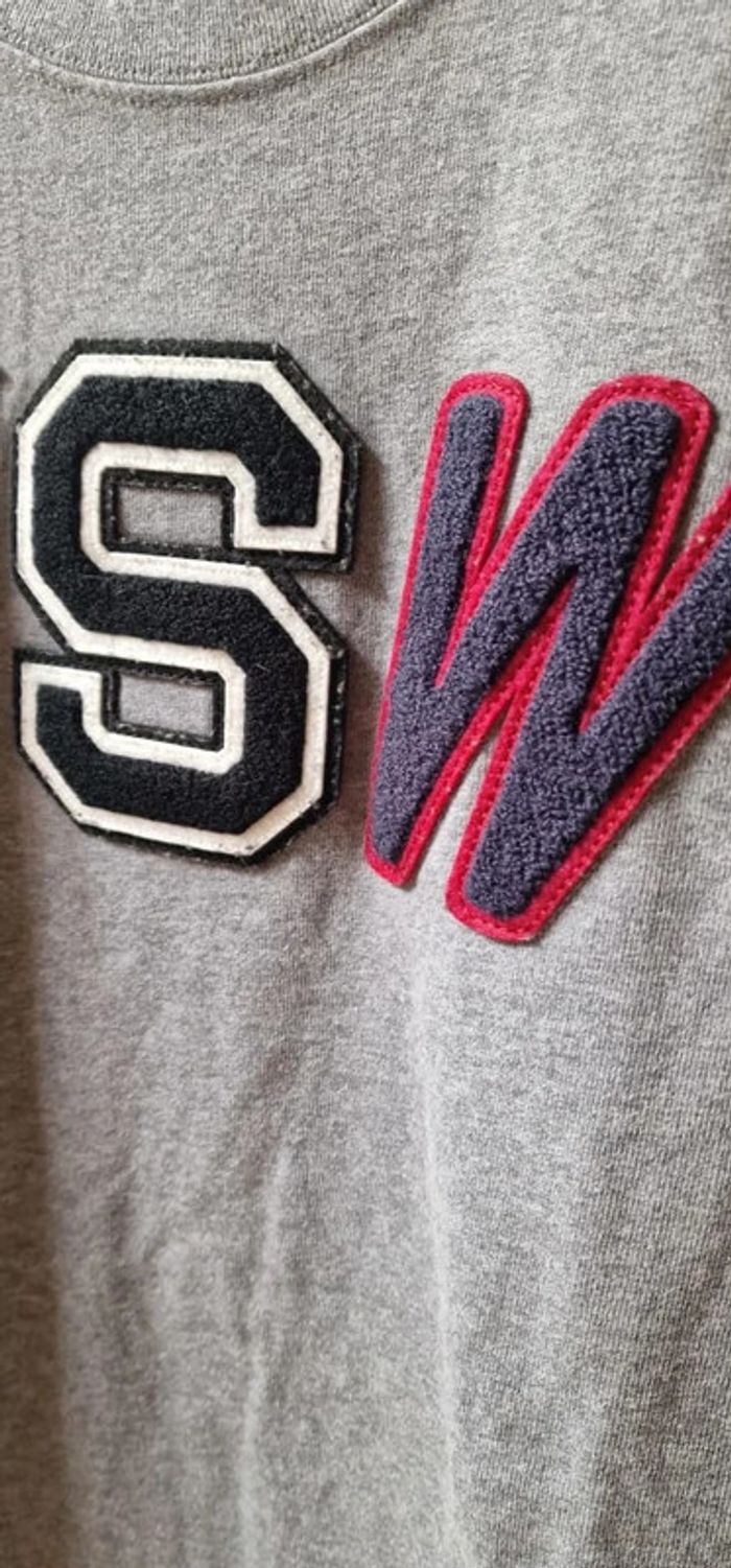 T-shirt Nike NSW / taille XS / brodé / gris / très épais / homme - photo numéro 4