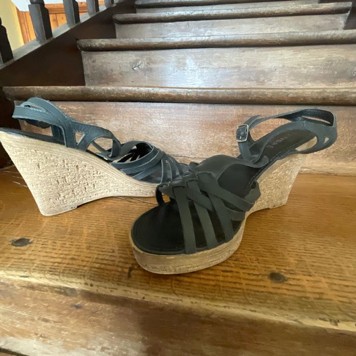 Chaussures talons compensées  de 9,5 cm - photo numéro 3
