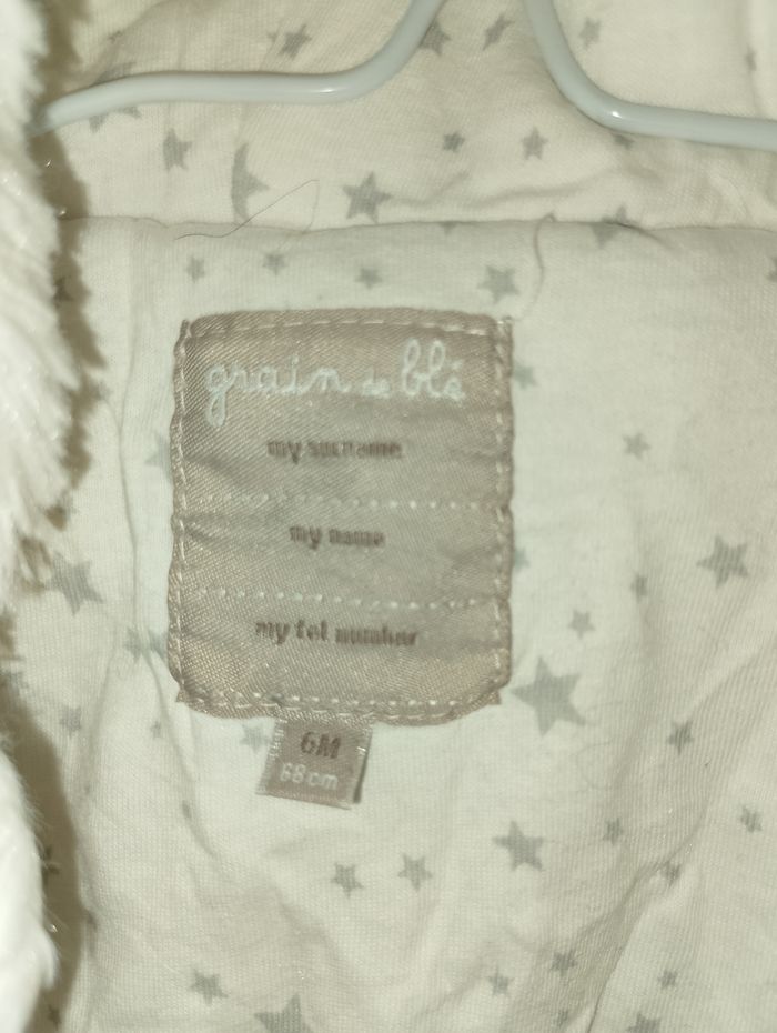 Manteau grain de blé 6 mois avec gants intégrée - photo numéro 6