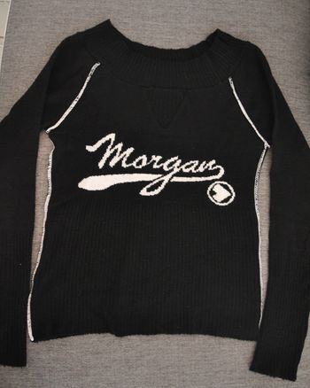 Pull noir femme MORGAN