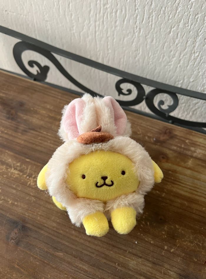 Petite peluche Sanrio lapin Pompompurin de Taiwan 15x14cm - photo numéro 7