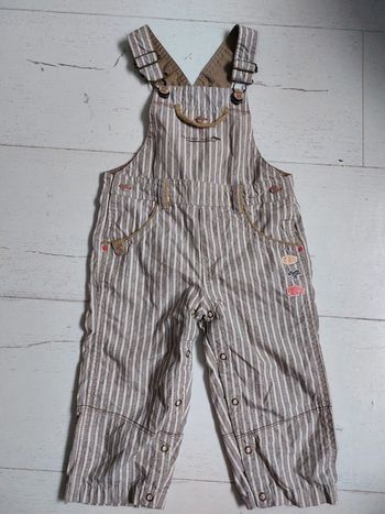 Salopette à rayures Sergent Major Taille 18 mois