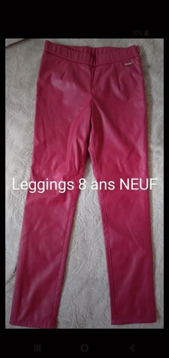 Legging effet cuir, neuf
