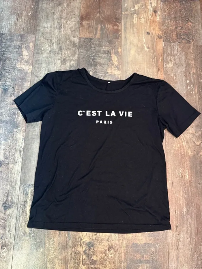 Tee shirt noir taille XL