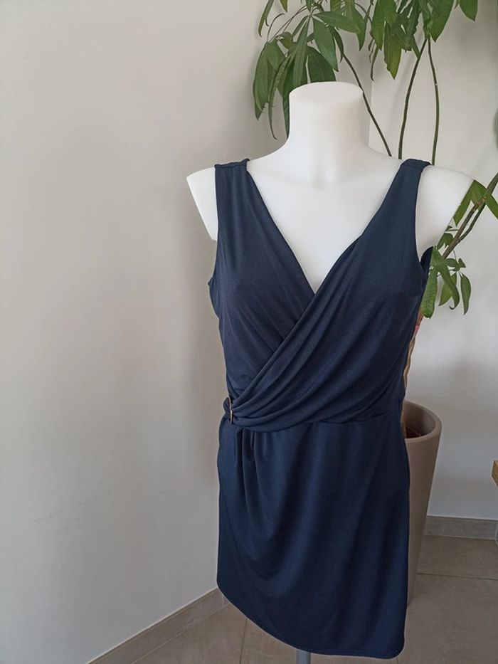 Robe portefeuille Anna Coste marine taille Taille unique