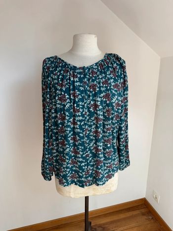 Superbe Blouse fluide en viscose fleurie neuve Monoprix 🌸 40 42