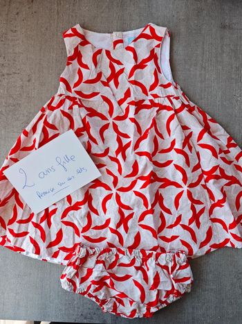 Robe été fille cérémonie avec bloomer