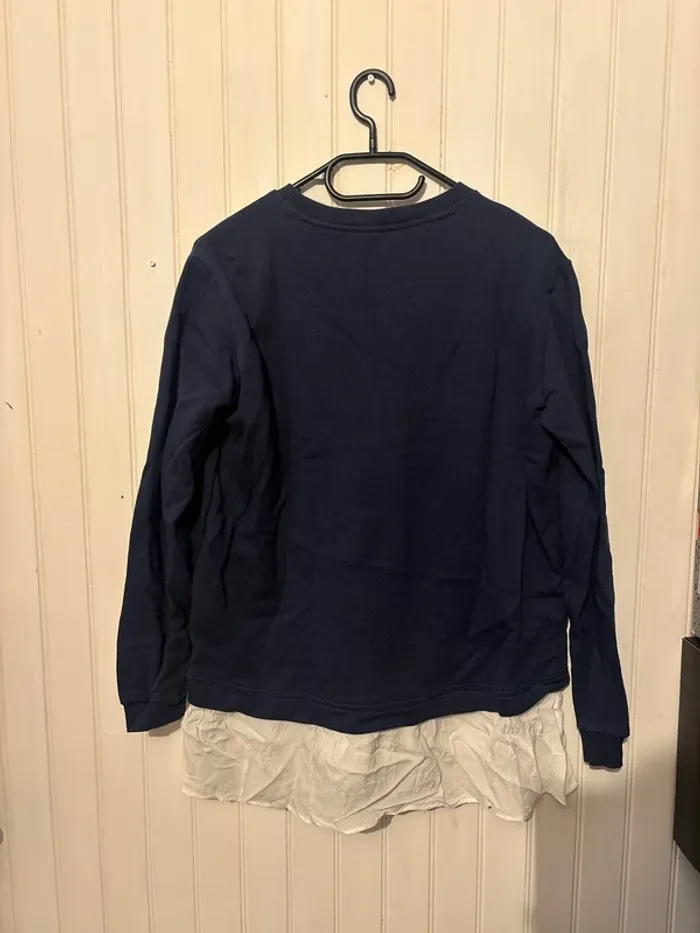 Pull bleu marine et bas chemise - photo numéro 4