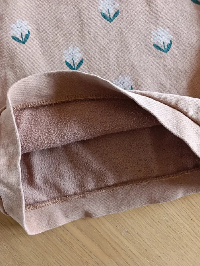 Robe pull Vertbaudet 6 ans motif fleurs - photo numéro 4