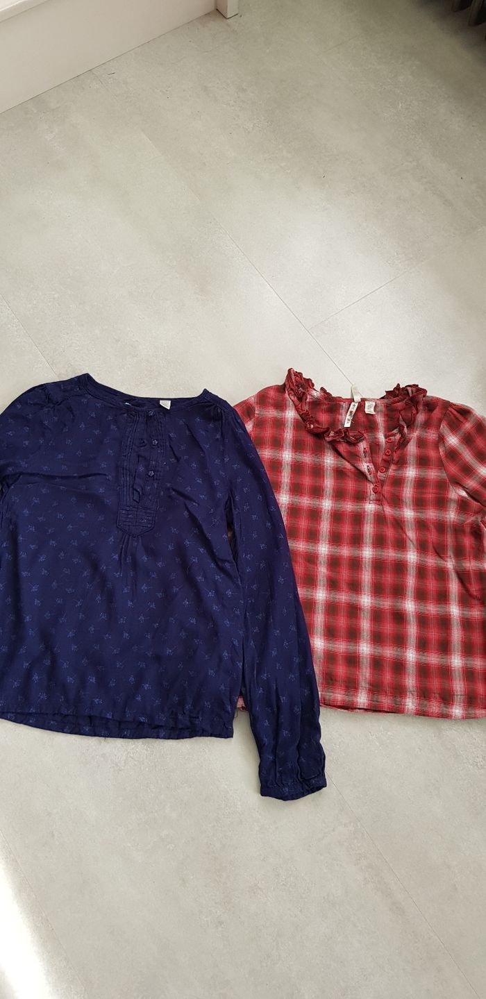 Lot 2 blouses okaidi 12 ans