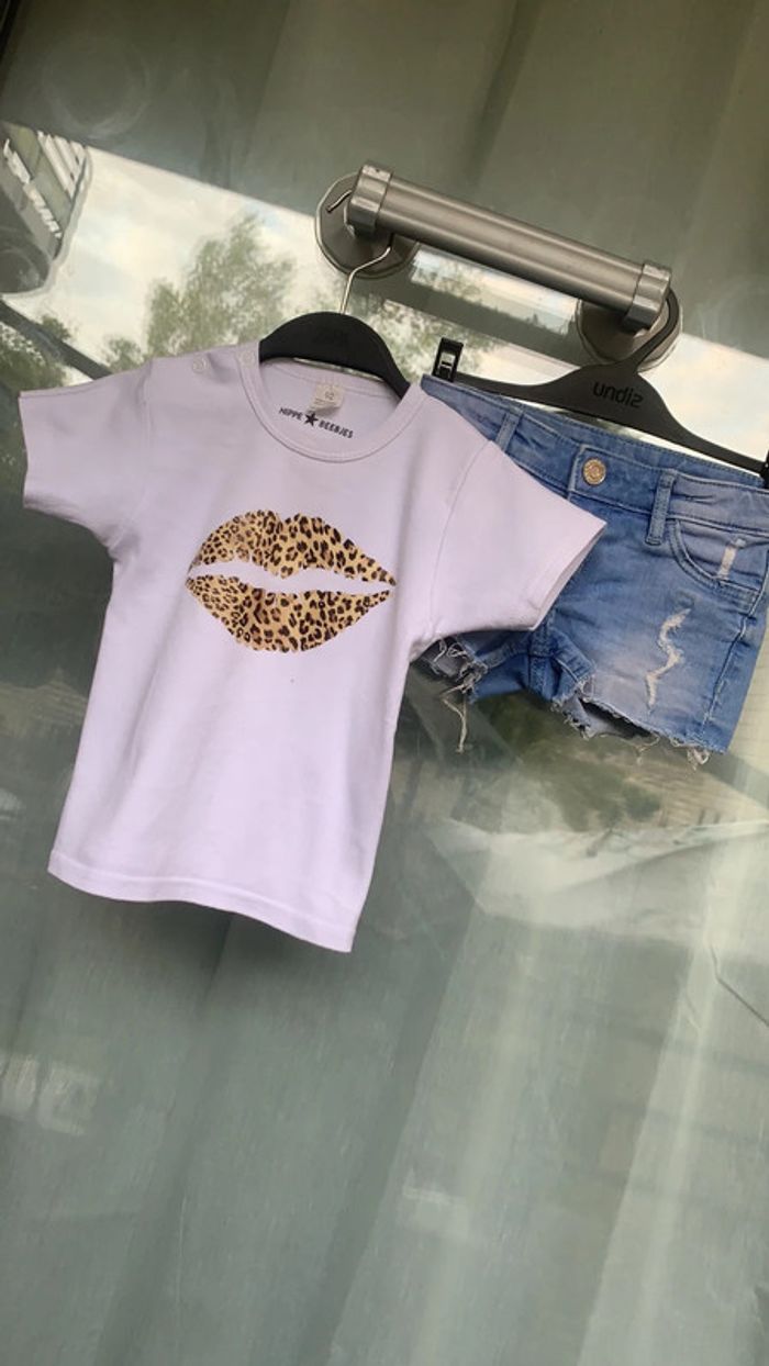 Ensemble short + tee-shirts (92cm) - photo numéro 3