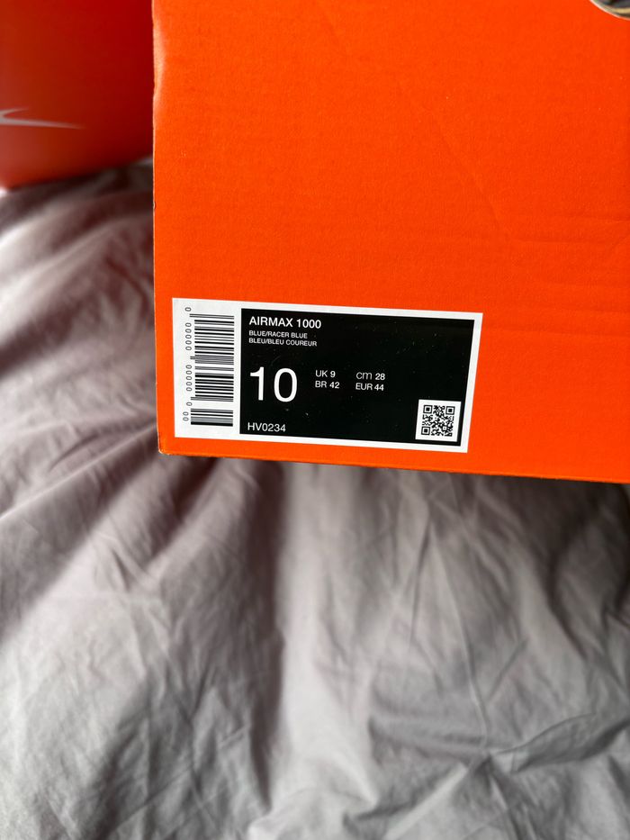 Nike Air Max 1000 Bleu + Boîte signée par le designer - photo numéro 10