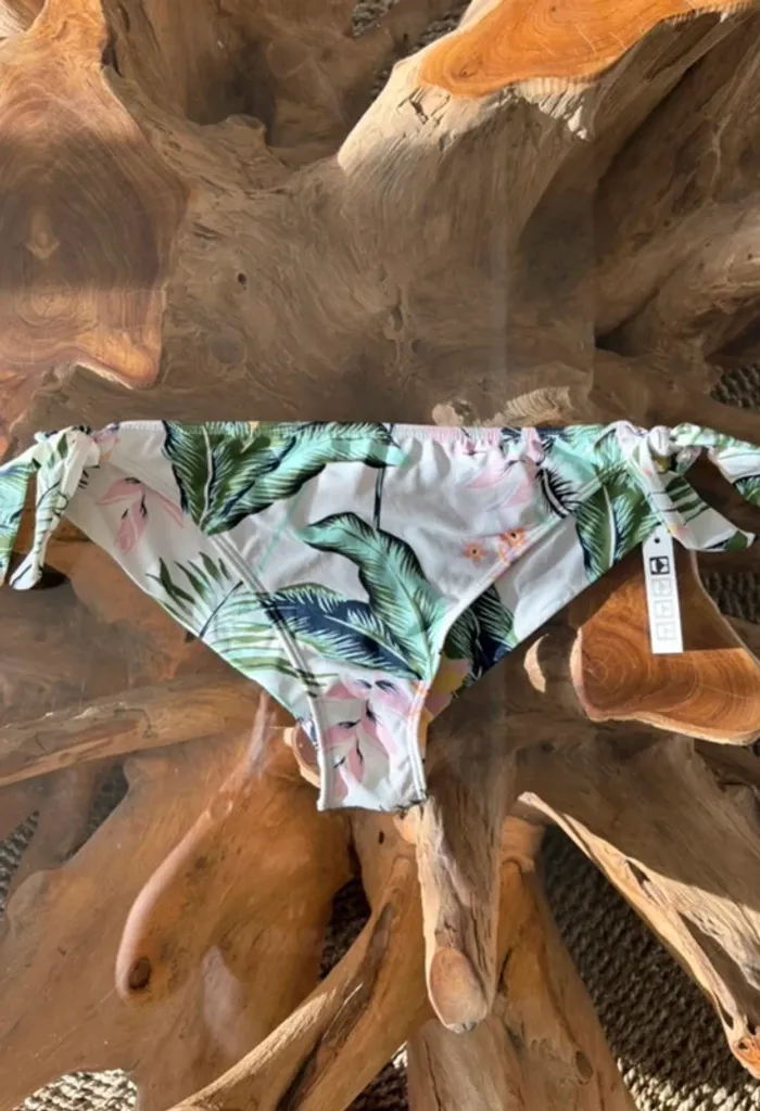 Bas de maillot de bain Roxy femme blanc fleur