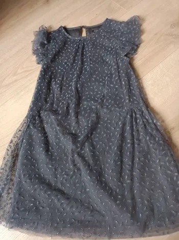 Robe gris pailleté